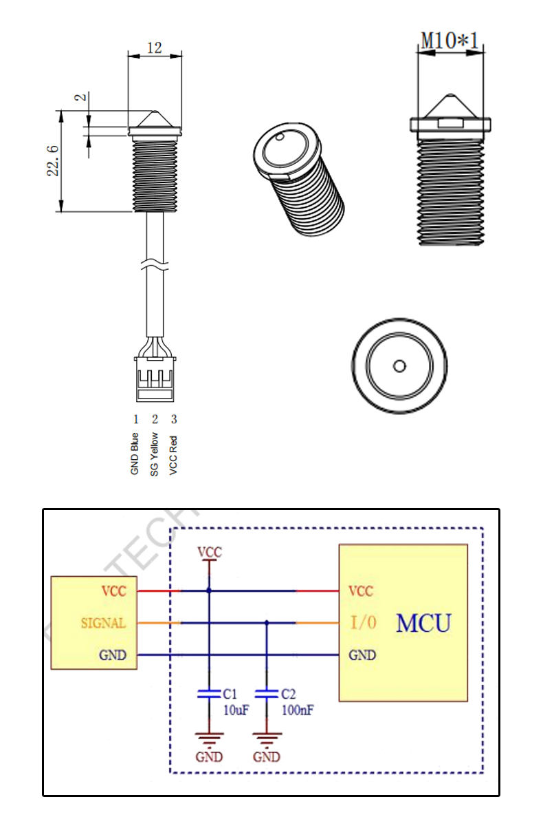 小體積螺紋M10 FS-IR2405